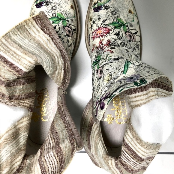 Rieker Floral Ankle Boots - Multicolor - Picture 10 of 13